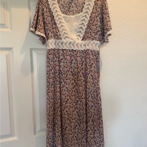 Ally b boho prairie peasant dress big girls size 16. Or small adult